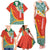 Penama Province Family Matching Tank Maxi Dress and Hawaiian Shirt Vanuatu Map - Plumeria Flag Color