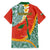 Penama Province Family Matching Tank Maxi Dress and Hawaiian Shirt Vanuatu Map - Plumeria Flag Color