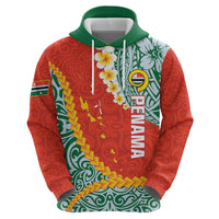Penama Province Hoodie Vanuatu Map - Plumeria Flag Color LT14 - Polynesian Pride
