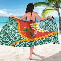 Penama Province Sarong Vanuatu Map - Plumeria Flag Color LT14 - Polynesian Pride