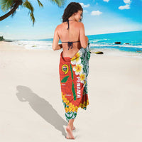 Penama Province Sarong Vanuatu Map - Plumeria Flag Color LT14 - Polynesian Pride