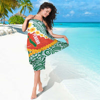Penama Province Sarong Vanuatu Map - Plumeria Flag Color LT14 - Polynesian Pride