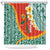 Penama Province Shower Curtain Vanuatu Map - Plumeria Flag Color