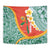 Penama Province Tapestry Vanuatu Map - Plumeria Flag Color