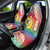 Shefa Province Car Seat Cover Vanuatu Pattern Map - Plumeria Flag Color