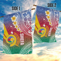 Shefa Province Garden Flag Vanuatu Pattern Map - Plumeria Flag Color LT14 - Polynesian Pride