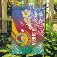 Shefa Province Garden Flag Vanuatu Pattern Map - Plumeria Flag Color LT14 Garden Flag Red - Polynesian Pride