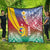 Shefa Province Quilt Vanuatu Pattern Map - Plumeria Flag Color