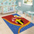 Tafea Province Area Rug Vanuatu Pattern Map - Plumeria Flag Color