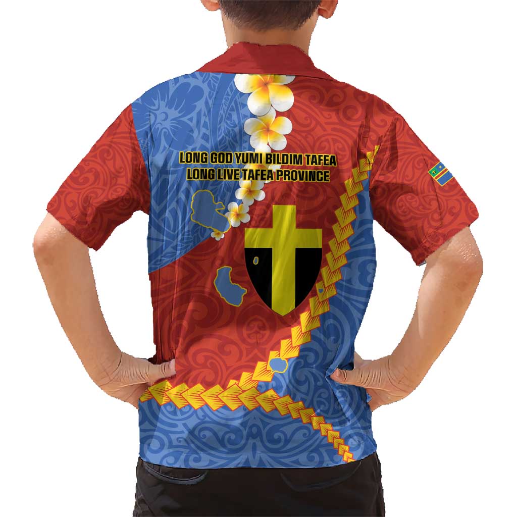 Tafea Province Hawaiian Shirt Vanuatu Pattern Map - Plumeria Flag Color LT14 - Polynesian Pride