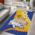 Torba Province Area Rug Vanuatu Pattern Crocodile - Plumeria Flag Color