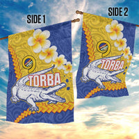 Torba Province Garden Flag Vanuatu Pattern Crocodile - Plumeria Flag Color LT14 - Polynesian Pride
