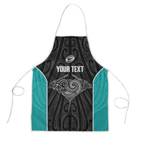 Custom New Zealand Stingray Oztag Apron Tag Rugby Maori Pattern Black Version LT14 Black - Polynesian Pride