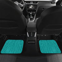 Custom New Zealand Stingray Oztag Car Mats Tag Rugby Maori Pattern Teal Version LT14 Set 2pcs - Back Teal - Polynesian Pride
