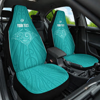 Custom New Zealand Stingray Oztag Car Seat Cover Tag Rugby Maori Pattern Teal Version LT14 One Size Teal - Polynesian Pride