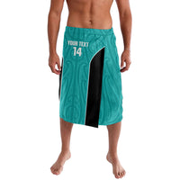 Custom New Zealand Stingray Oztag Lavalava Tag Rugby Maori Pattern Teal Version LT14 Teal - Polynesian Pride