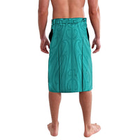 Custom New Zealand Stingray Oztag Lavalava Tag Rugby Maori Pattern Teal Version LT14 - Polynesian Pride