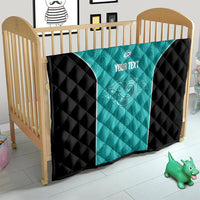 Custom New Zealand Stingray Oztag Quilt Tag Rugby Maori Pattern Teal Version LT14 - Polynesian Pride