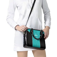 Custom New Zealand Stingray Oztag Shoulder Handbag Tag Rugby Maori Pattern Teal Version LT14 - Polynesian Pride