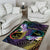 Personalized Polynesian Memorial Area Rug Dragonflies Appear When Angels Are Near