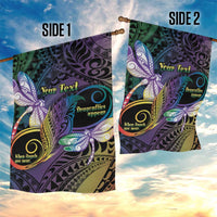 Personalized Polynesian Memorial Garden Flag Dragonflies Appear When Angels Are Near LT14 - Polynesian Pride
