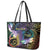 Personalized Polynesian Memorial Leather Tote Bag Dragonflies Appear When Angels Are Near