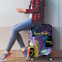 Personalized Polynesian Memorial Luggage Cover Dragonflies Appear When Angels Are Near LT14 - Polynesian Pride