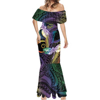 Personalized Polynesian Memorial Mermaid Dress Dragonflies Appear When Angels Are Near LT14 - Polynesian Pride