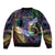 Personalized Polynesian Memorial Sleeve Zip Bomber Jacket Dragonflies Appear When Angels Are Near