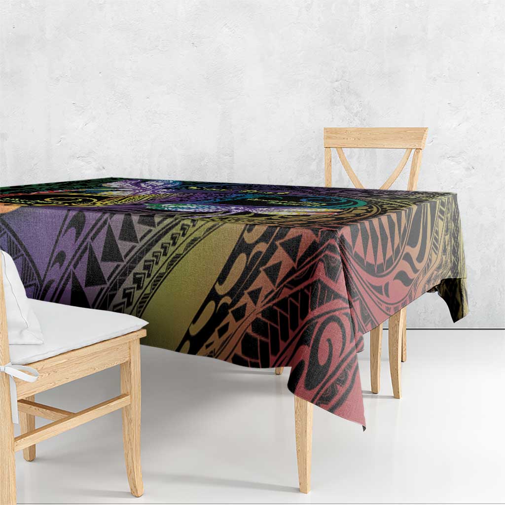 Personalized Polynesian Memorial Tablecloth Dragonflies Appear When Angels Are Near LT14 - Polynesian Pride