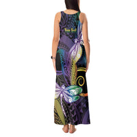 Personalized Polynesian Memorial Tank Maxi Dress Dragonflies Appear When Angels Are Near LT14 - Polynesian Pride