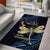 As Long As I Breathe You'll Be Remembered Area Rug Dragonflies Memorial - Polynesian Pattern