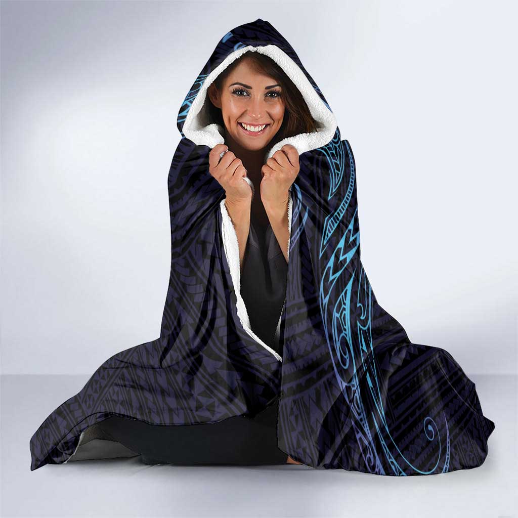 As Long As I Breathe You'll Be Remembered Hooded Blanket Dragonflies Memorial - Polynesian Pattern LT14 - Polynesian Pride