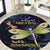 As Long As I Breathe You'll Be Remembered Round Carpet Dragonflies Memorial - Polynesian Pattern