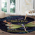 As Long As I Breathe You'll Be Remembered Round Carpet Dragonflies Memorial - Polynesian Pattern