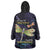 As Long As I Breathe You'll Be Remembered Wearable Blanket Hoodie Dragonflies Memorial - Polynesian Pattern