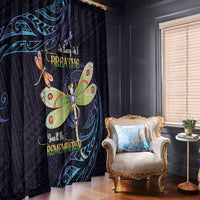 As Long As I Breathe You'll Be Remembered Window Curtain Dragonflies Memorial - Polynesian Pattern LT14 - Polynesian Pride
