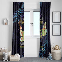 As Long As I Breathe You'll Be Remembered Window Curtain Dragonflies Memorial - Polynesian Pattern LT14 - Polynesian Pride