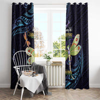 As Long As I Breathe You'll Be Remembered Window Curtain Dragonflies Memorial - Polynesian Pattern LT14 - Polynesian Pride