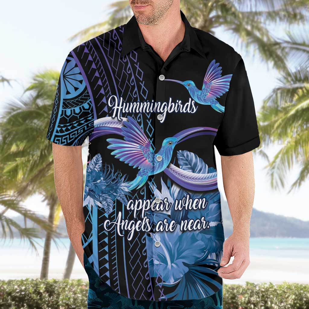 Polynesian Memorial Hawaiian Shirt Hummingbirds Appear When Angels Are Near LT14 - Polynesian Pride