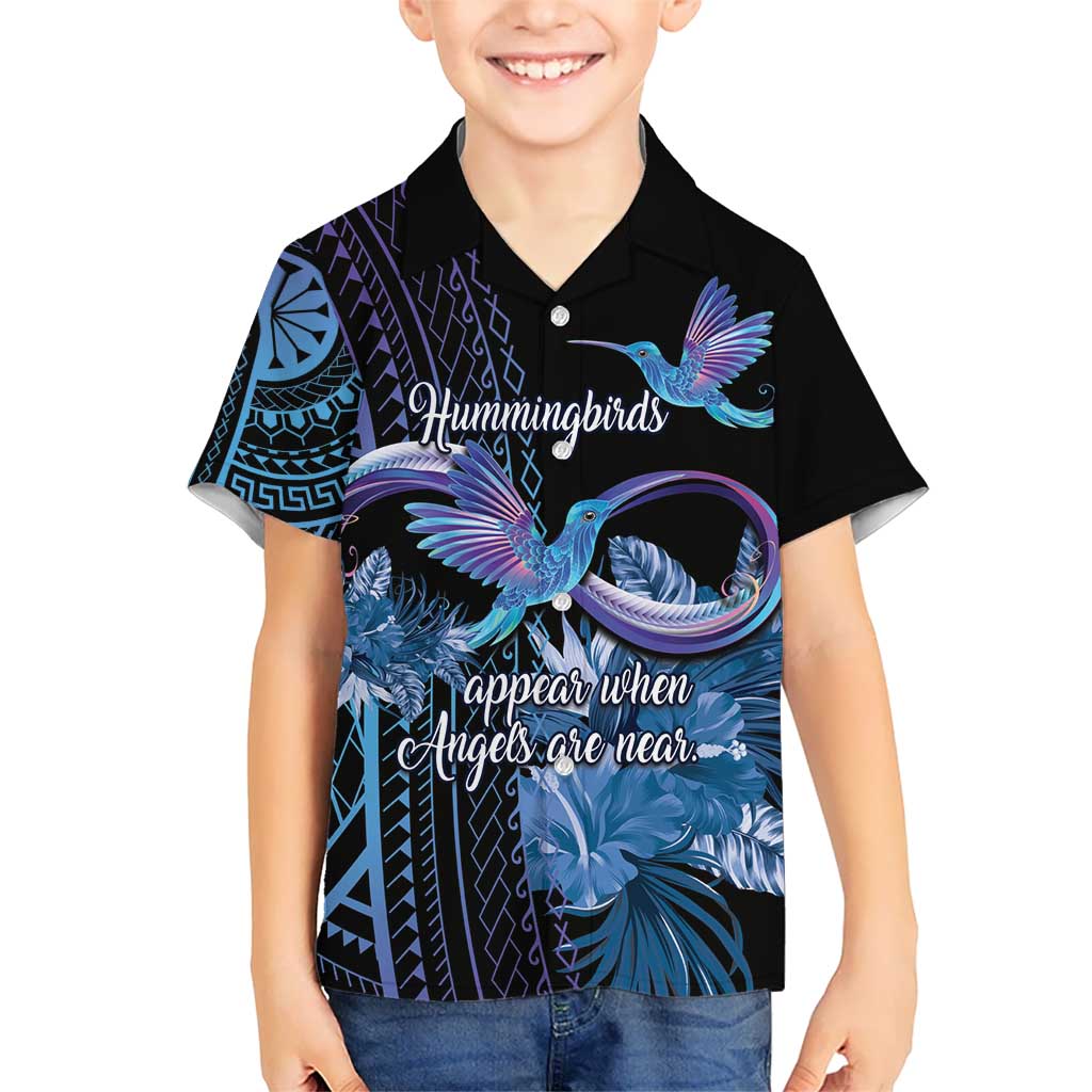 Polynesian Memorial Hawaiian Shirt Hummingbirds Appear When Angels Are Near LT14 - Polynesian Pride