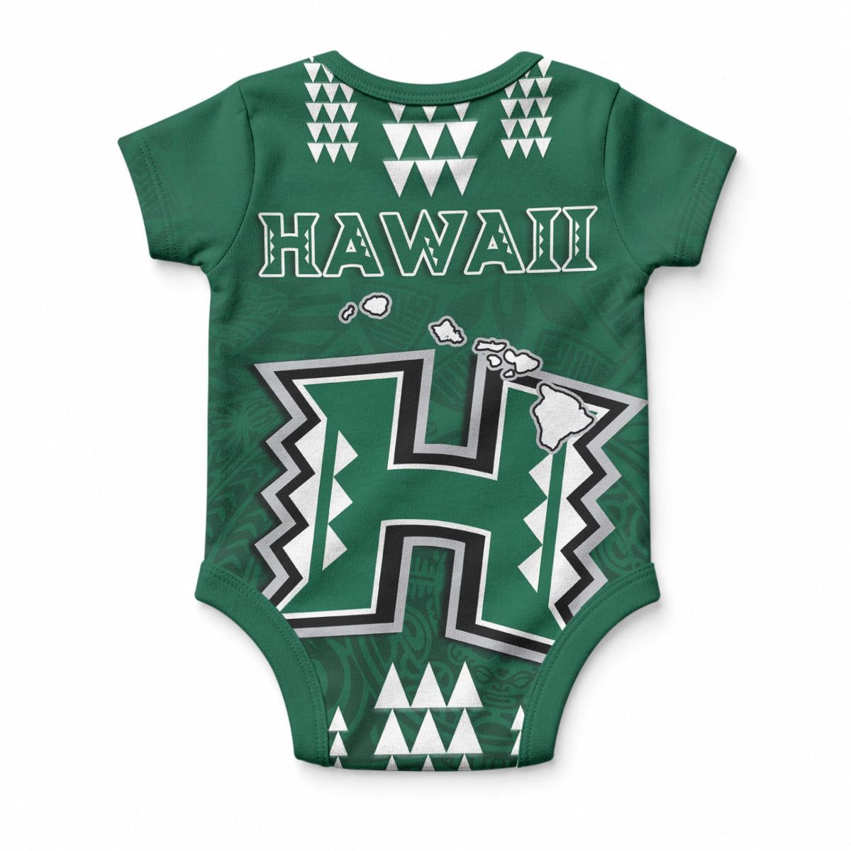 Hawaii Football Baby Onesie Kakau Rainbow Warriors Helmet LT14 - Polynesian Pride