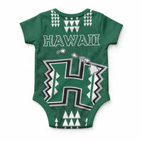 Hawaii Football Baby Onesie Kakau Rainbow Warriors Helmet LT14 - Polynesian Pride