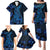 Blue Polynesia Shark Tattoo Family Matching Puletasi Dress and Hawaiian Shirt With Polynesian Plumeria LT14 - Polynesian Pride