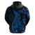 Blue Polynesia Shark Tattoo Hoodie With Polynesian Plumeria LT14 - Polynesian Pride