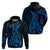 Blue Polynesia Shark Tattoo Hoodie With Polynesian Plumeria LT14 - Polynesian Pride