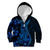 Blue Polynesia Shark Tattoo Kid Hoodie With Polynesian Plumeria LT14 - Polynesian Pride