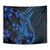 Blue Polynesia Shark Tattoo Tapestry With Polynesian Plumeria LT14 - Polynesian Pride