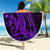 Purple Polynesia Shark Tattoo Beach Blanket With Polynesian Plumeria LT14 - Polynesian Pride