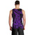 Purple Polynesia Shark Tattoo Men Tank Top With Polynesian Plumeria LT14 - Polynesian Pride